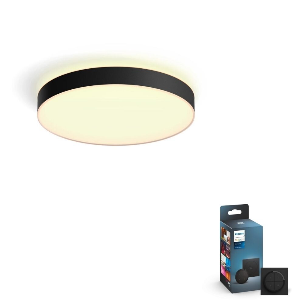 Philips Hue Bluetooth Deckenleuchte White Ambiance Enrave in Schwarz 48W 61 günstig online kaufen