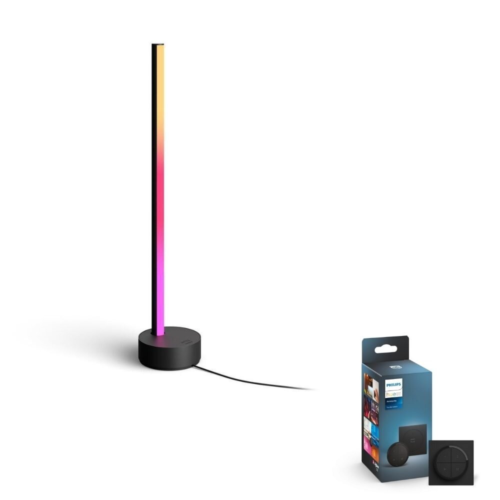 Philips Hue Bluetooth Gradient Tischleuchte Signe in Schwarz 12W 1040lm ink günstig online kaufen