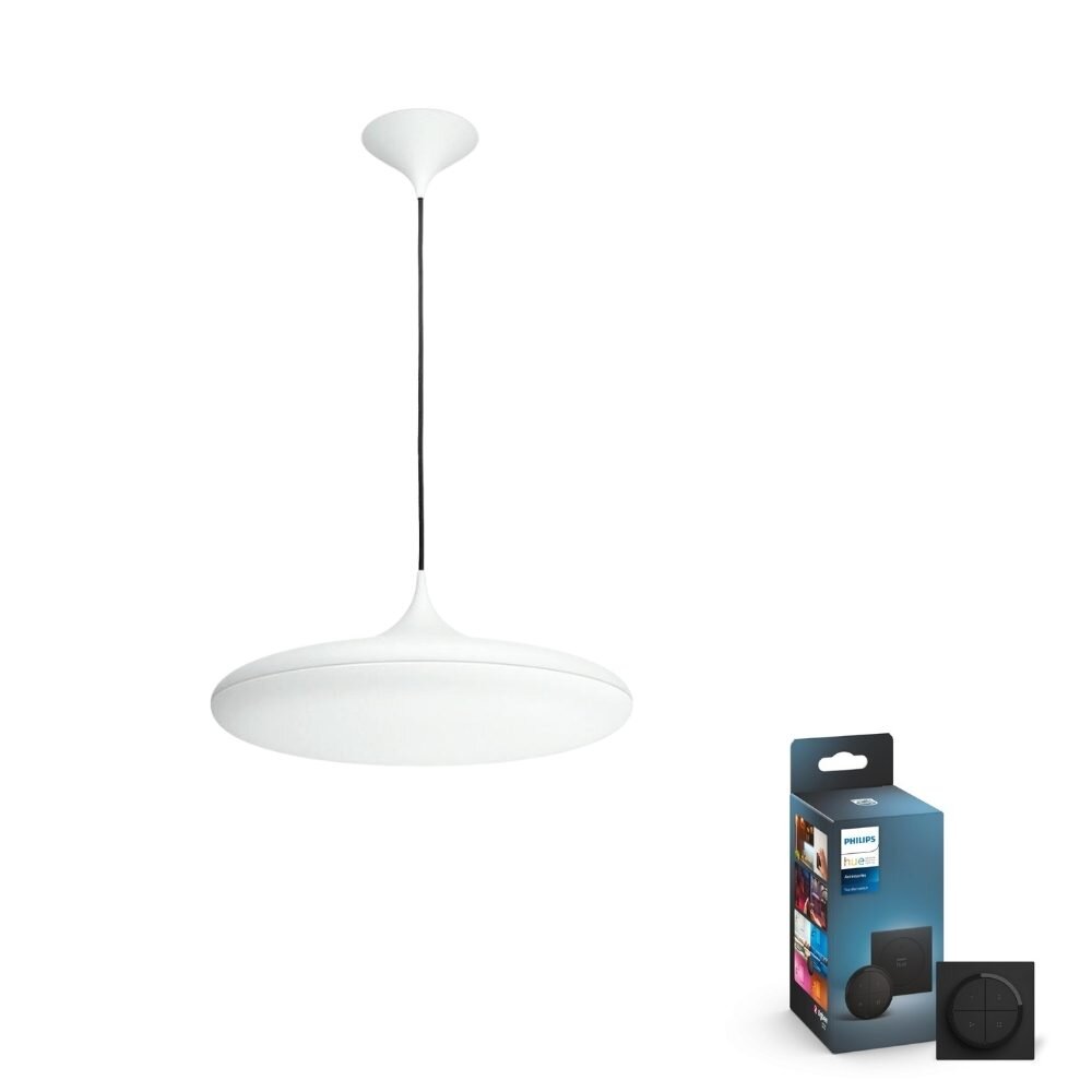 Philips Hue Bluetooth White Ambiance Pendelleuchte Cher in Weiß 25W 2900lm günstig online kaufen