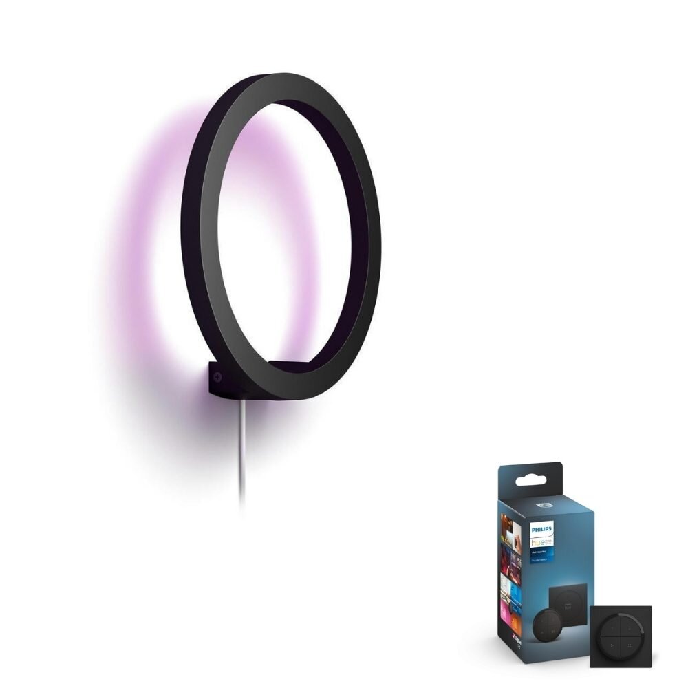 Philips Hue Bluetooth White & Color Ambiance Wandleuchte Sana in Schwarz 20 günstig online kaufen