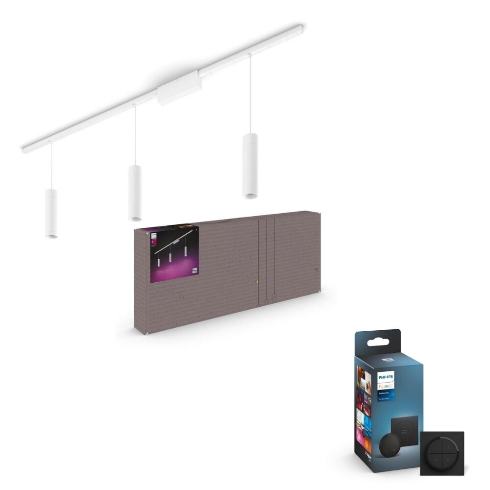 Philips Hue Bluetooth White & Color Ambiance Schienensystem Perifo Pendelle günstig online kaufen