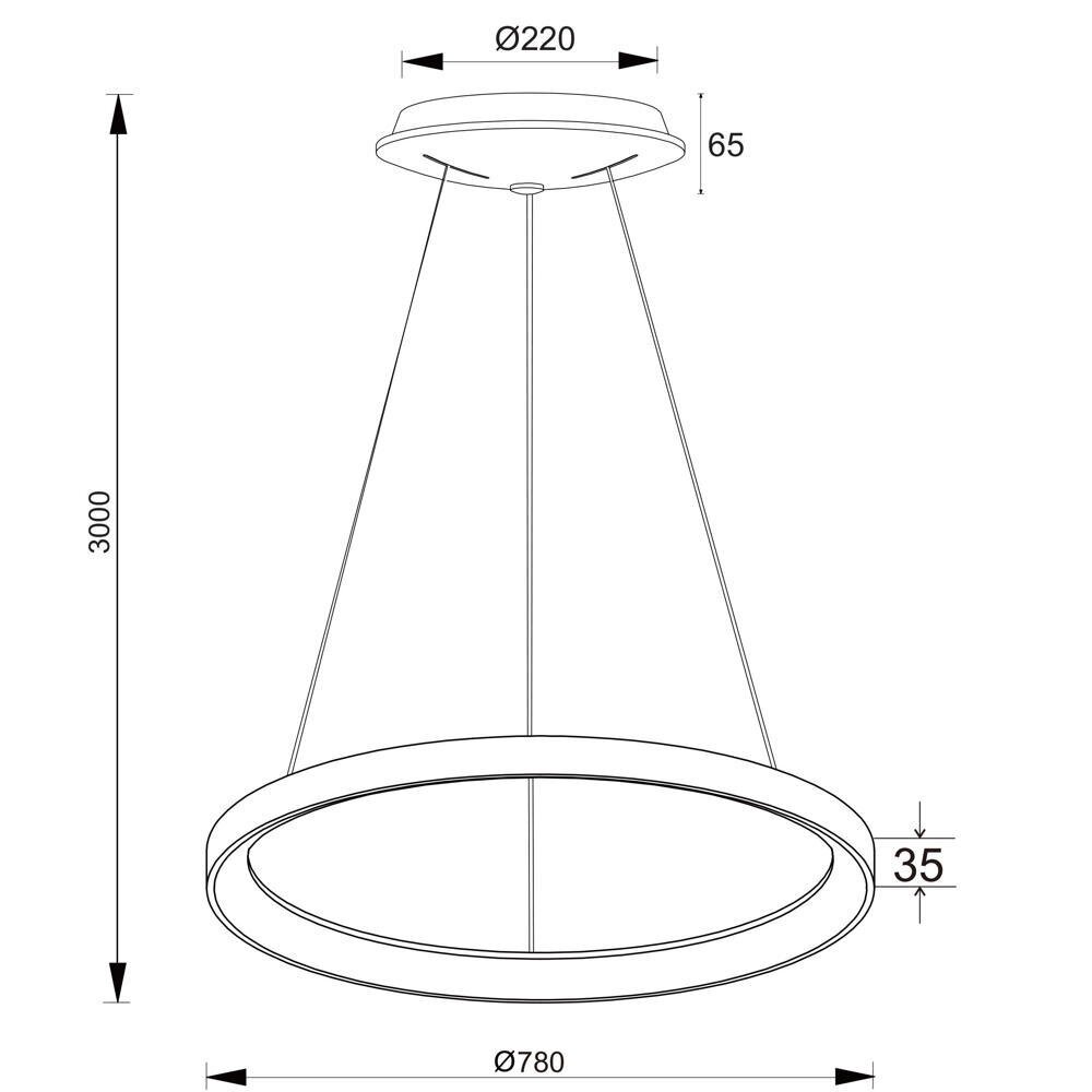 LED Pendelleuchte Merope 800 in Silber 60W 4900lm günstig online kaufen