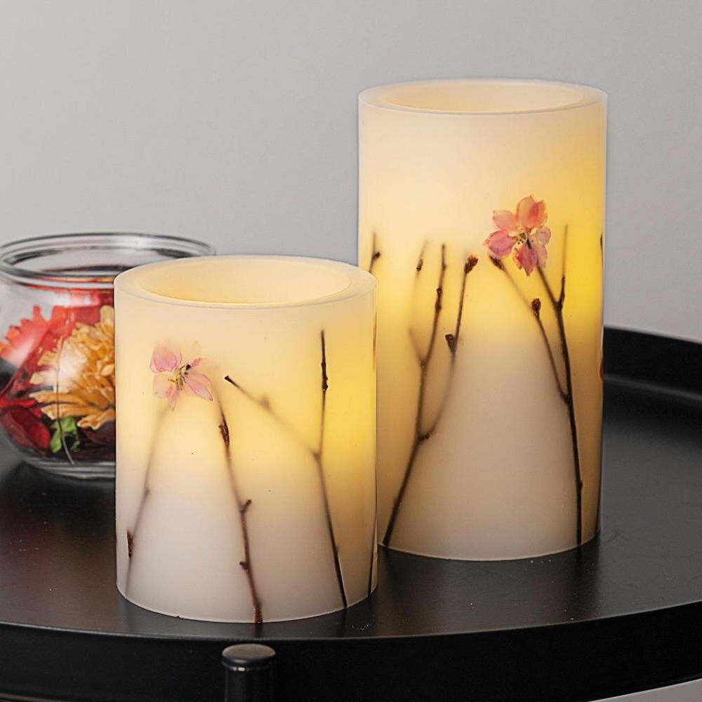Pauleen LED-Kerze Shiny Blossom Candle 2er Set (2-tlg)