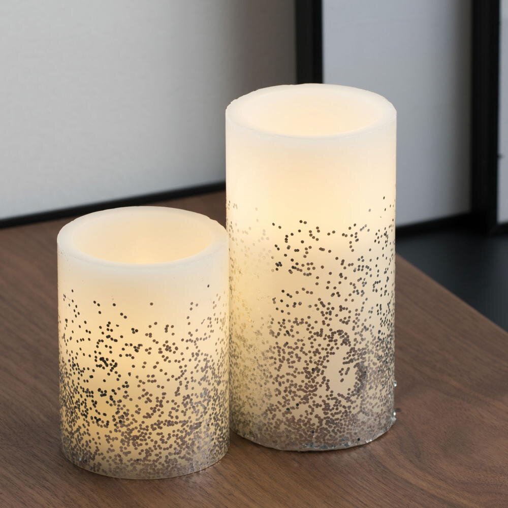 Pauleen LED-Kerze Glowing Glitter Candle 2er Set (2-tlg)