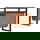 RINGO-Living Zeitungsständer Bone in Cognac aus Leder 380x450x200mm