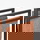 RINGO-Living Zeitungsständer Bone in Cognac aus Leder 380x450x200mm