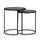 RINGO-Living Couchtisch Mele in Schwarz aus Metall 2er-Set 450x400mm