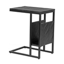 RINGO-Living Beistelltisch Keahi in Schwarz aus Mangoholz 620x350x500mm