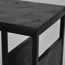 RINGO-Living Beistelltisch Keahi in Schwarz aus Mangoholz 620x350x500mm