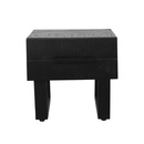 RINGO-Living Couchtisch Keilani mit 2 Schubladen in Schwarz aus Mangoholz 410x500x440mm