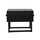 RINGO-Living Couchtisch Keilani mit 2 Schubladen in Schwarz aus Mangoholz 410x500x440mm