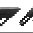 RINGO-Living Couchtisch Keilani mit 2 Schubladen in Schwarz aus Mangoholz 410x500x440mm