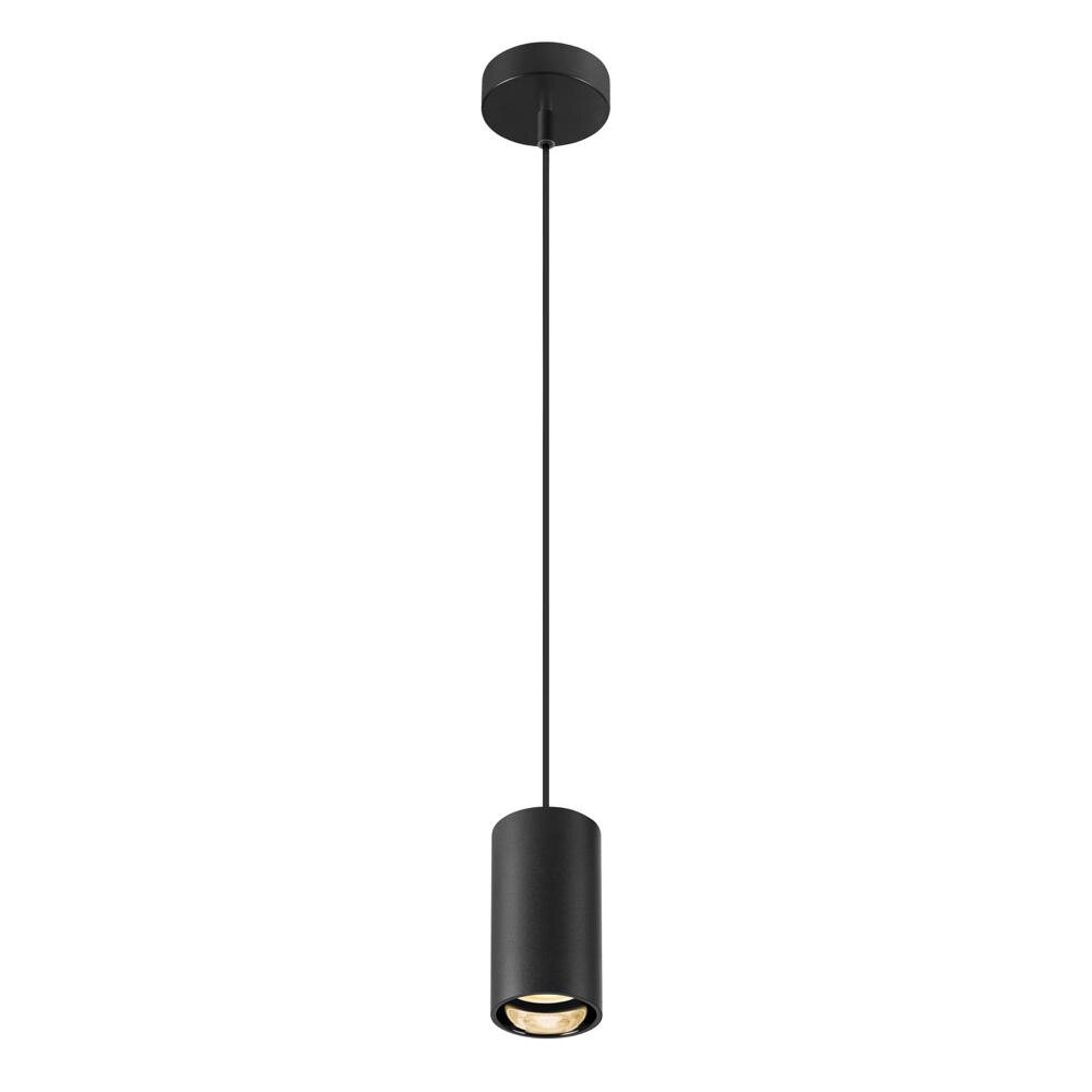 SLV ASTO TUBE, Pendelleuchte, GU10, Pendellänge 250 cm, max. 10W, schwarz - günstig online kaufen