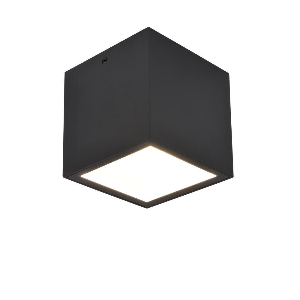 LED Deckenleuchte Gemini in Schwarz-matt 7W 750lm IP65