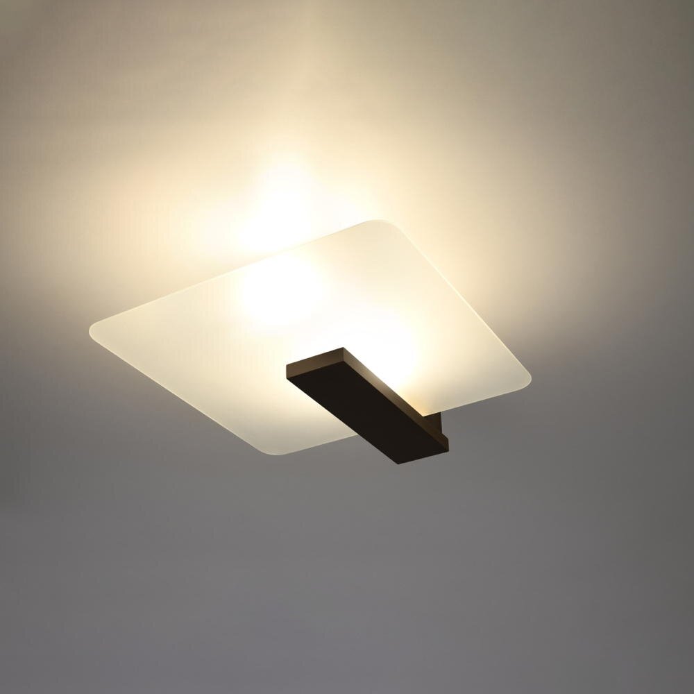 famlights | Wand- und Deckenleuchte Lavina in Wenge E27 2-flammig