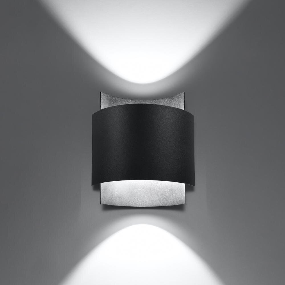 famlights | Wandleuchte Jo in Schwarz G9