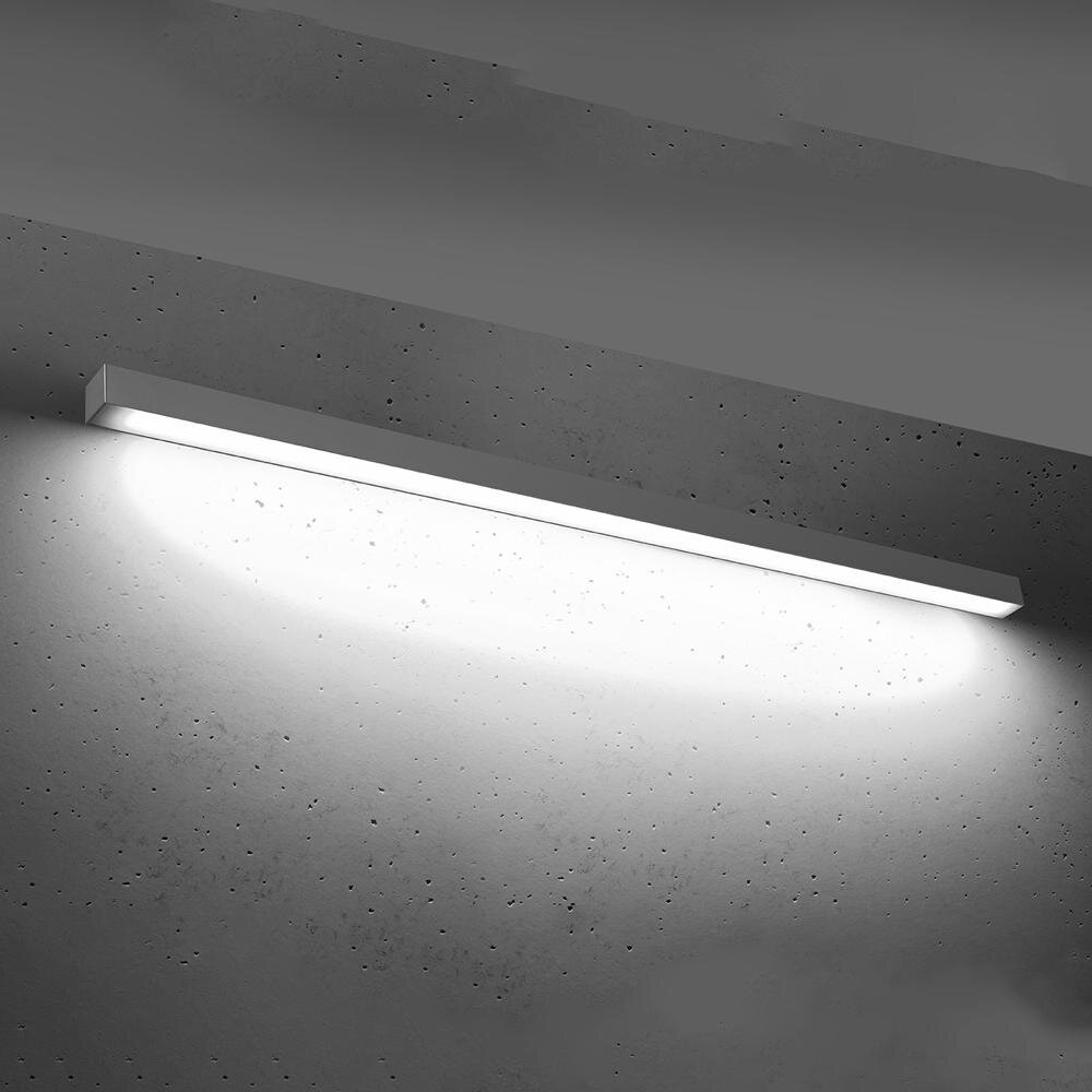 famlights | LED Wandleuchte Per in Grau 39W 4940lm 4000K