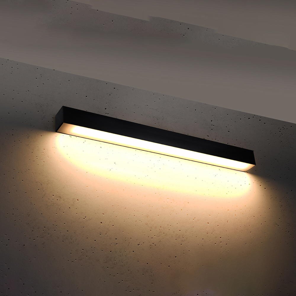 famlights | LED Wandleuchte Per in Schwarz 17W 2080lm 3000K