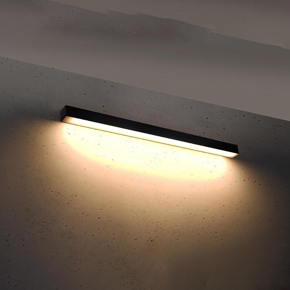 famlights | LED Wandleuchte Per in Schwarz 25W 3120lm 3000K