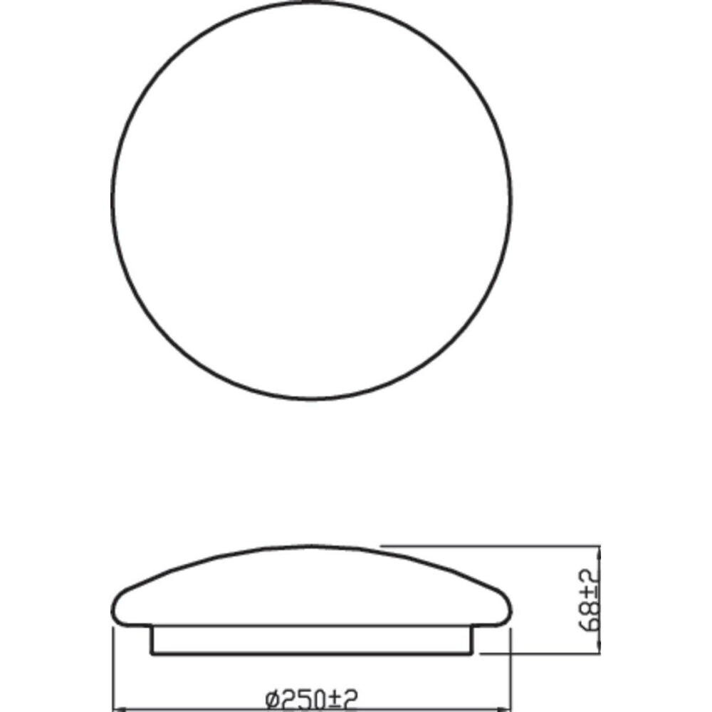 LED Deckenleuchte Moire in Weiß 10W 1000lm günstig online kaufen