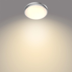 Philips LED Deckenleuchte Balance in Nickel 6W 600lm IP44