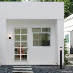Wandleuchte Cetera in Schwarz E27 IP54