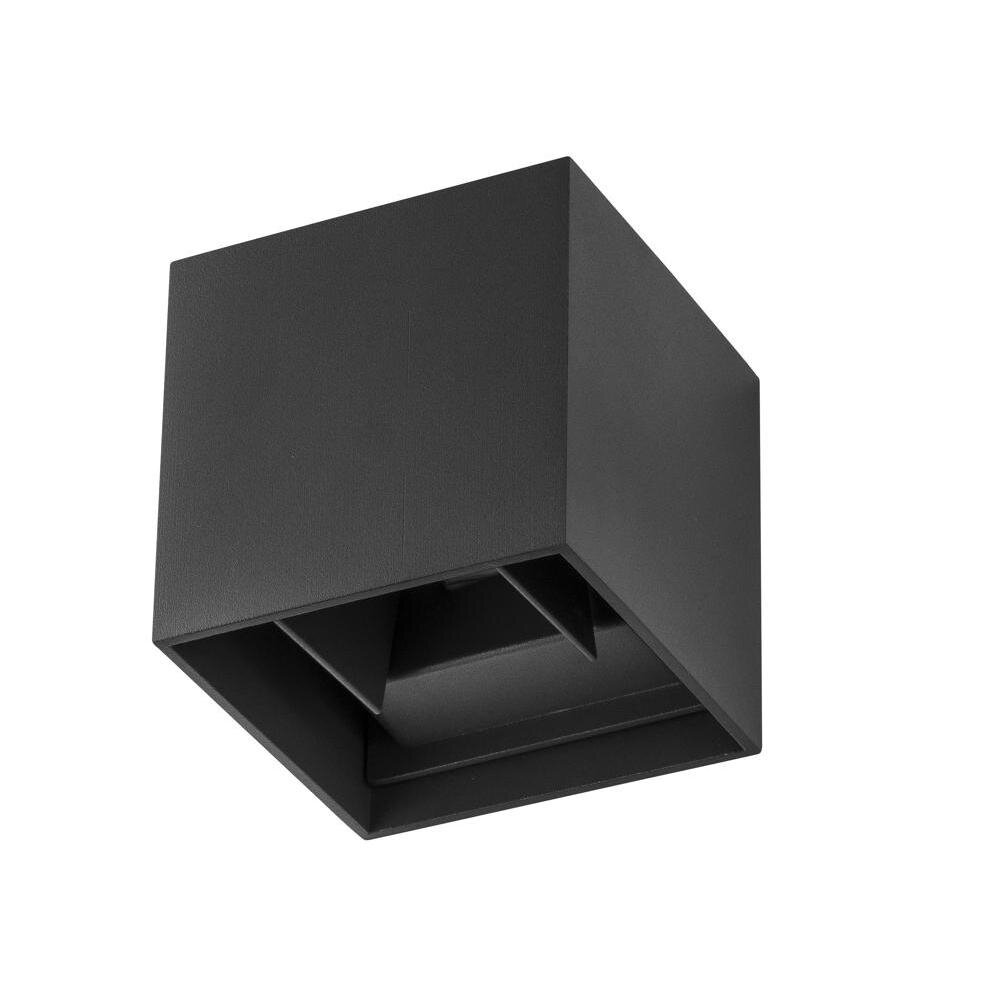 LED Wandleuchte Como in Schwarz 2x 3W 510lm IP54