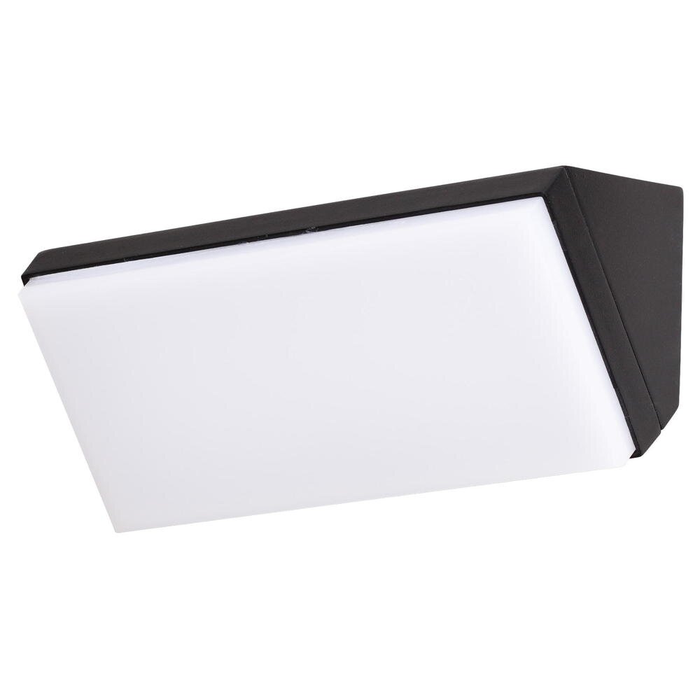 LED Wandleuchte Keen in Schwarz 12W 1080lm IP65 180x90mm