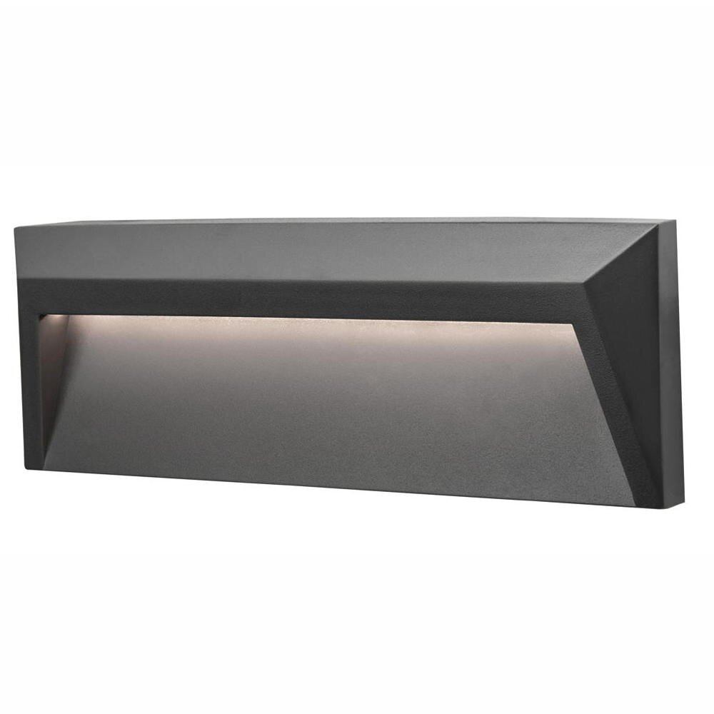 LED Wandleuchte Luton in Dunkelgrau 1,6W 100lm IP65 230x80mm