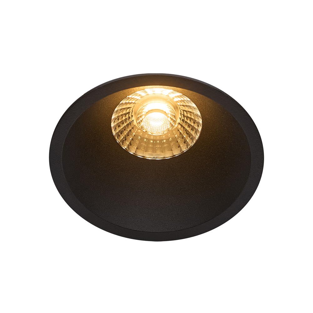 LED Einbaustrahler Albric in Schwarz 8W 535lm IP44 günstig online kaufen