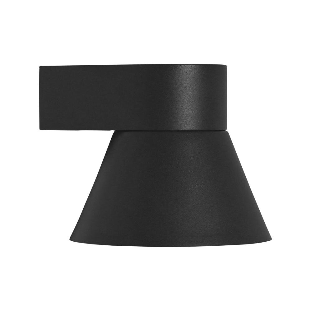 Wandleuchte Kyklop Cone in Schwarz GU10 IP54