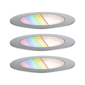 LED Zigbee Plug & Shine Bodeneinbauleuchte Floor RGBW in Edelstahl 
