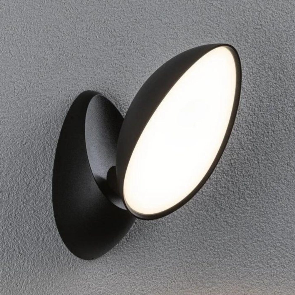 Paulmann Batona Aussenwandleuchte, Wandleuchte außen, Aussendeckenleuchte Terrasse Garage & Carport Garten LED IP44 modern Anthrazit Aluminium