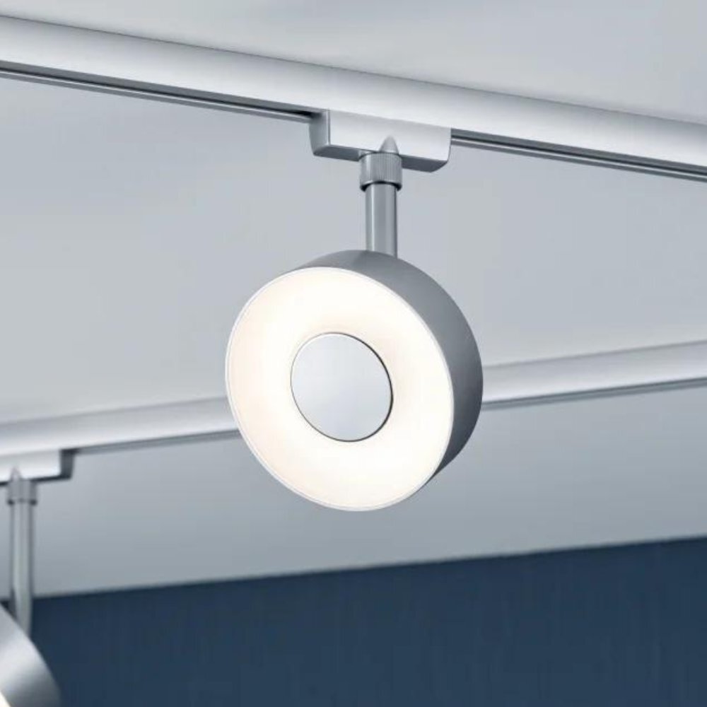 LED URail Schienenspot Circle in Chrom-matt 5W 210lm White-Switch günstig online kaufen