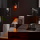 famlights | Stehleuchte Mio in Altsilber und Rauchglas E27 3-flammig