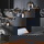 famlights | Pendelleuchte Orlando in Altsilber und Rauchglas E27 7-flammig