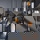 famlights | Pendelleuchte Orlando in Altsilber und Rauchglas E27 7-flammig