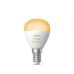 Philips Hue White Ambiance LED E14 Kugel in Weiß...