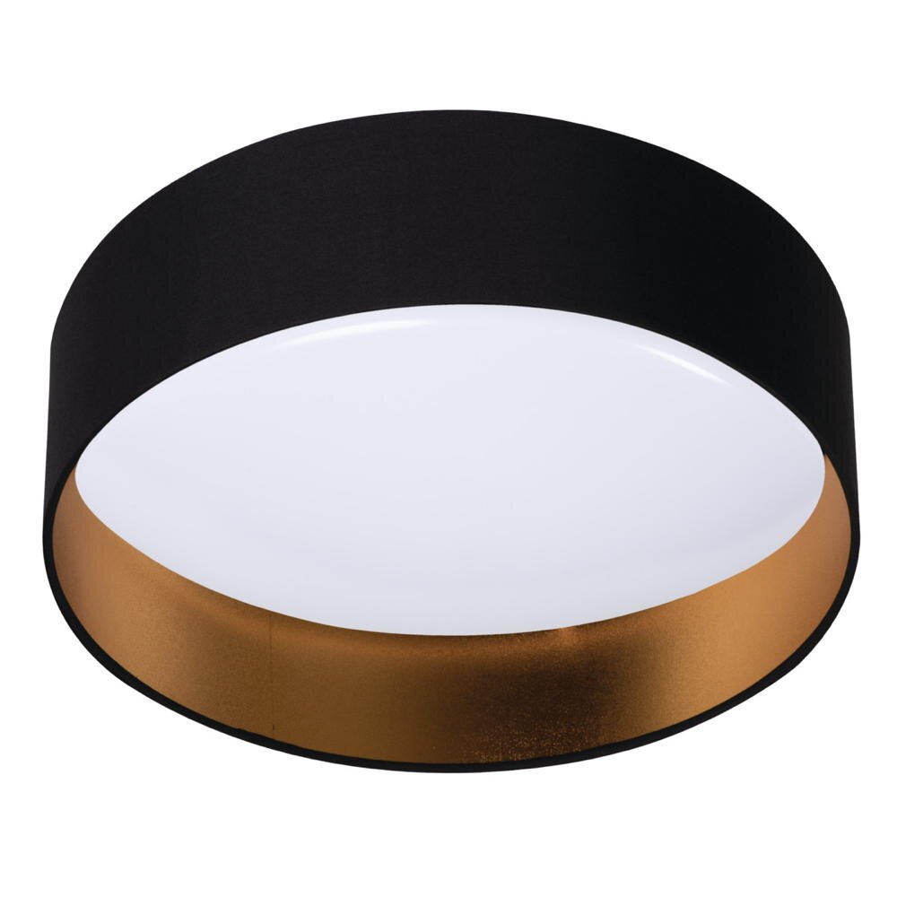 LED Deckenleuchte Rifa in Schwarz und Gold 17,5W 1500lm 4000K