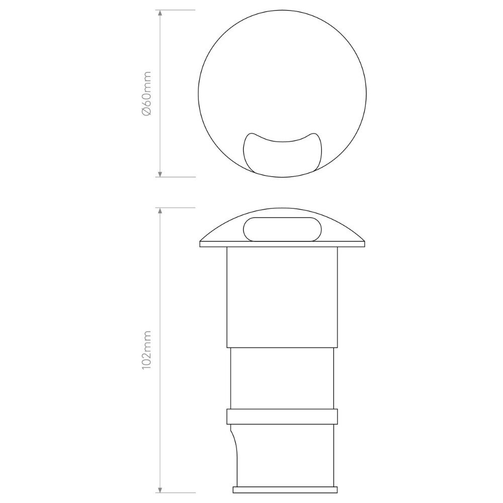 LED Einbauleuchte Beam in Silber-matt 2W 14lm IP67 1-flammig günstig online kaufen