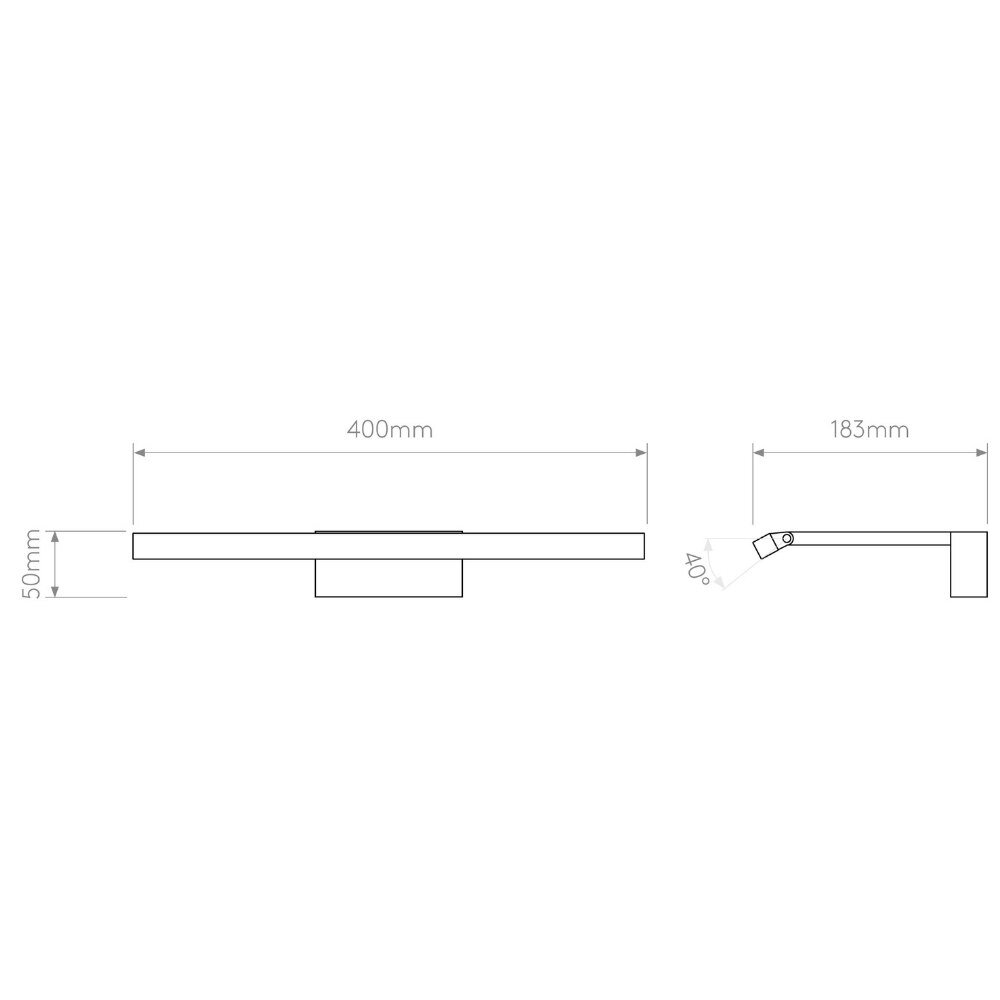 LED Bilderleuchte Mondrian in Bronze 6,9W 161,3lm 400mm günstig online kaufen