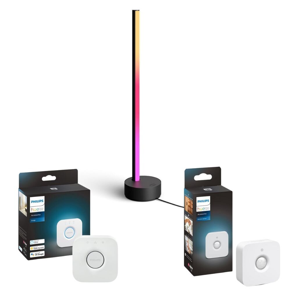 Philips Hue Bluetooth Gradient Tischleuchte Signe in Schwarz 12W 1040lm ink günstig online kaufen