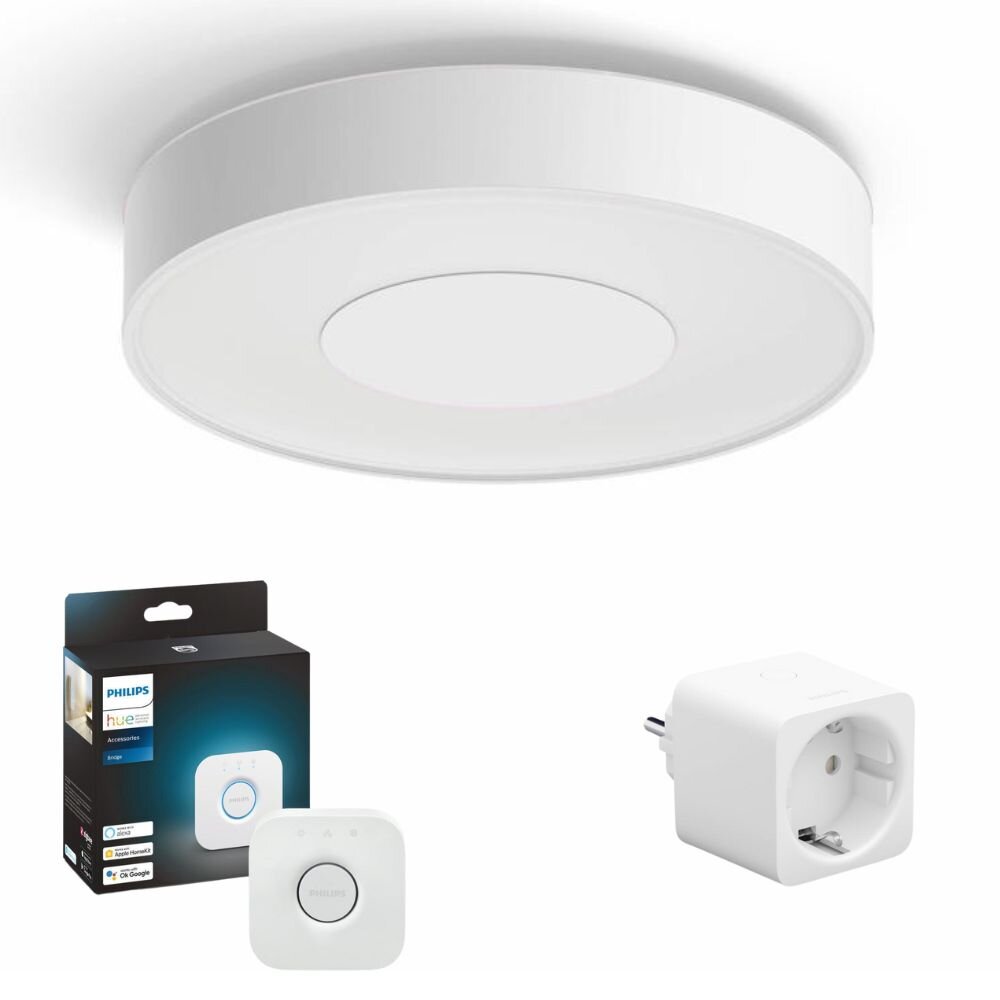 Philips Hue Bluetooth White & Color Ambiance LED Deckenleuchte Infuse in We günstig online kaufen