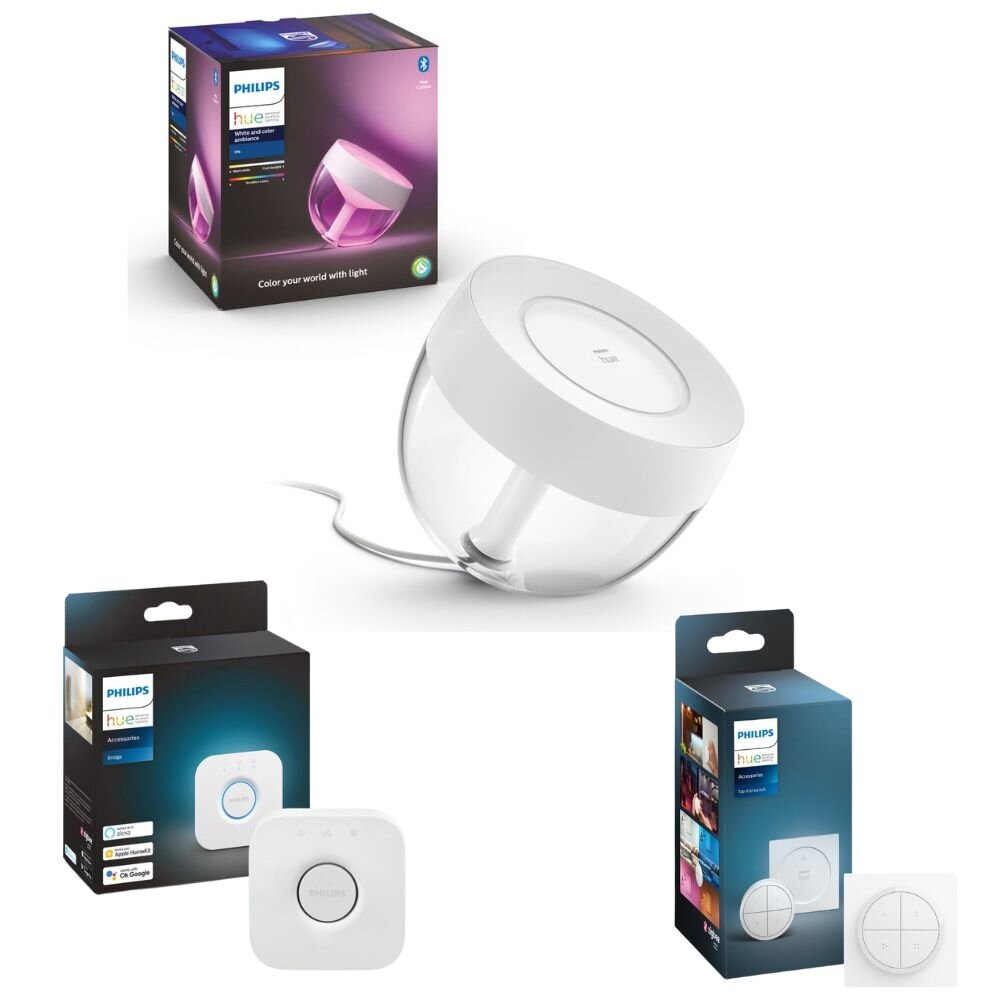 Philips Hue White & Color Ambiance Tischleuchte Iris in Weiß 570lm inkl. Br günstig online kaufen