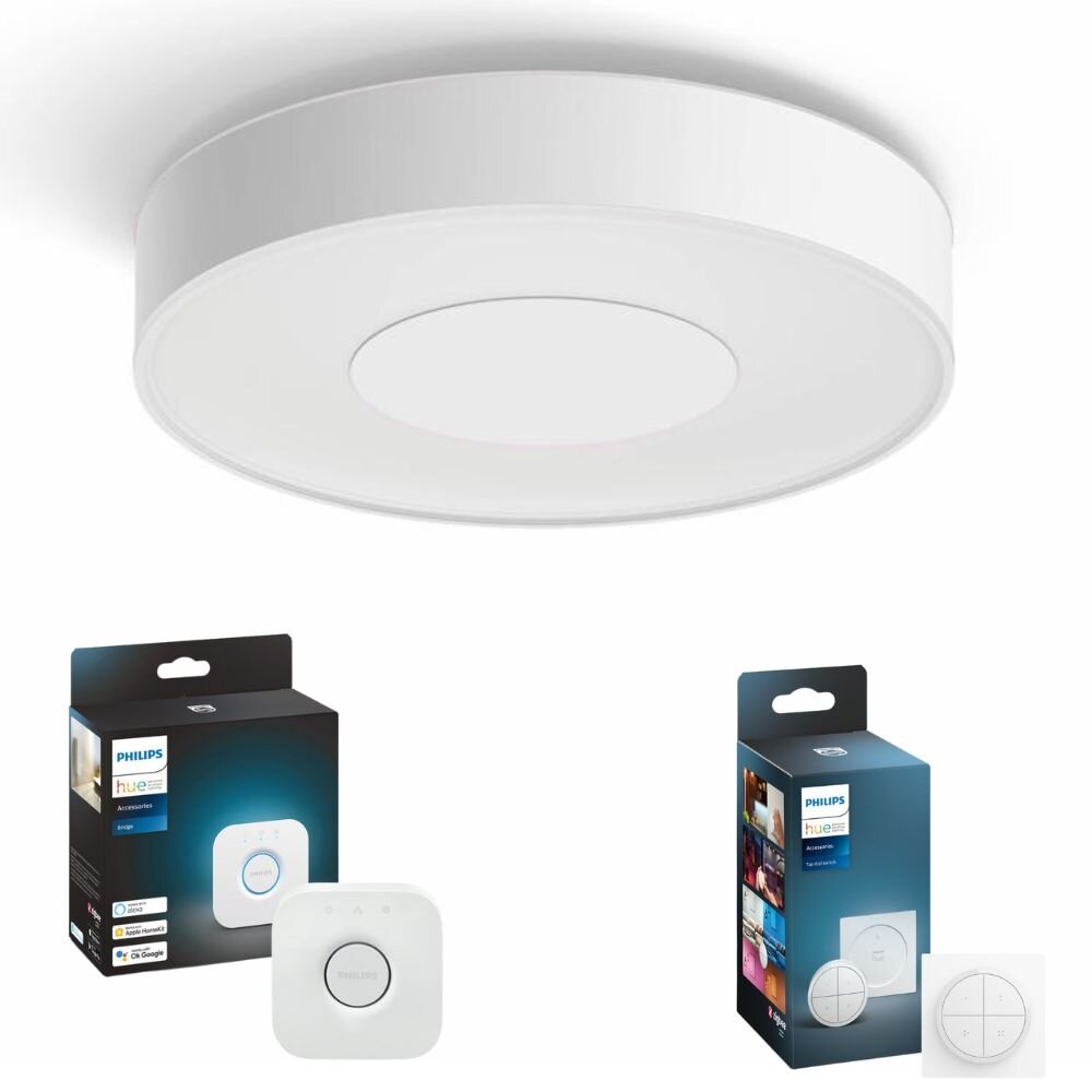 Philips Hue Bluetooth White & Color Ambiance LED Deckenleuchte Infuse in We günstig online kaufen