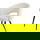 RINGO-Living Esszimmerstuhl Ece in Weiß aus Boucle 810x580x560mm
