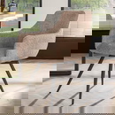RINGO-Living Esszimmerstuhl Iacobus in Sandfarbig aus Boucle 830x580x590mm