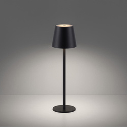 LED Akku Tischleuchte Euria in Schwarz 2x 1,25W 320lm IP54