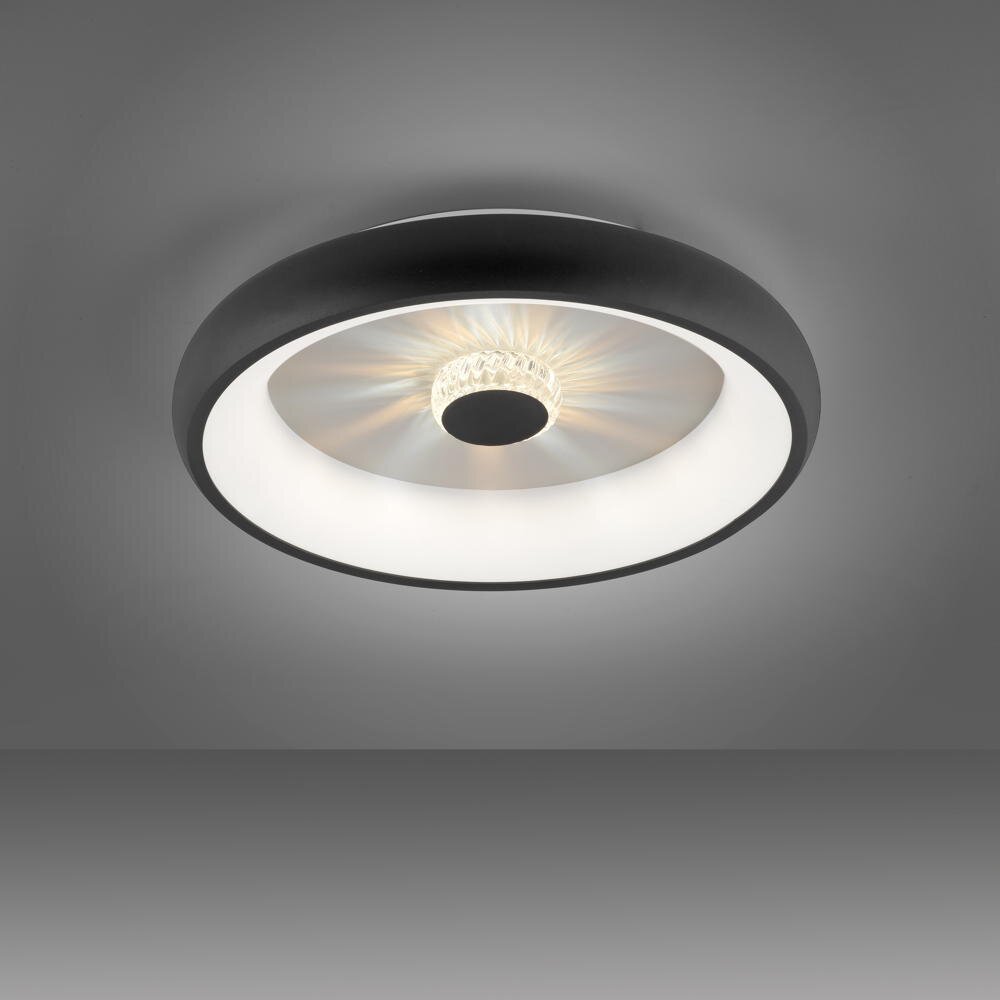 LED Deckenleuchte Vertigo in Schwarz 29W 3500lm