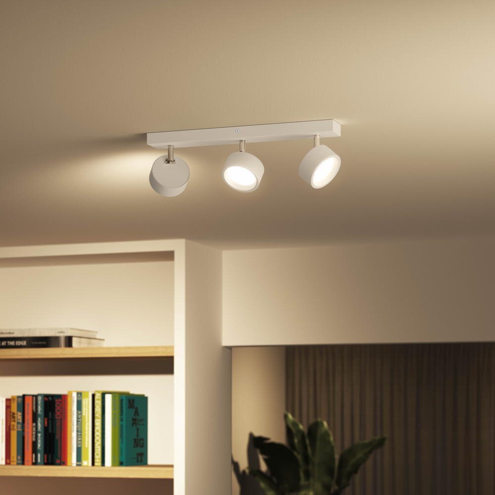 LED Deckenspot Bracia in Weiß 3x 5,5W 1650lm günstig online kaufen